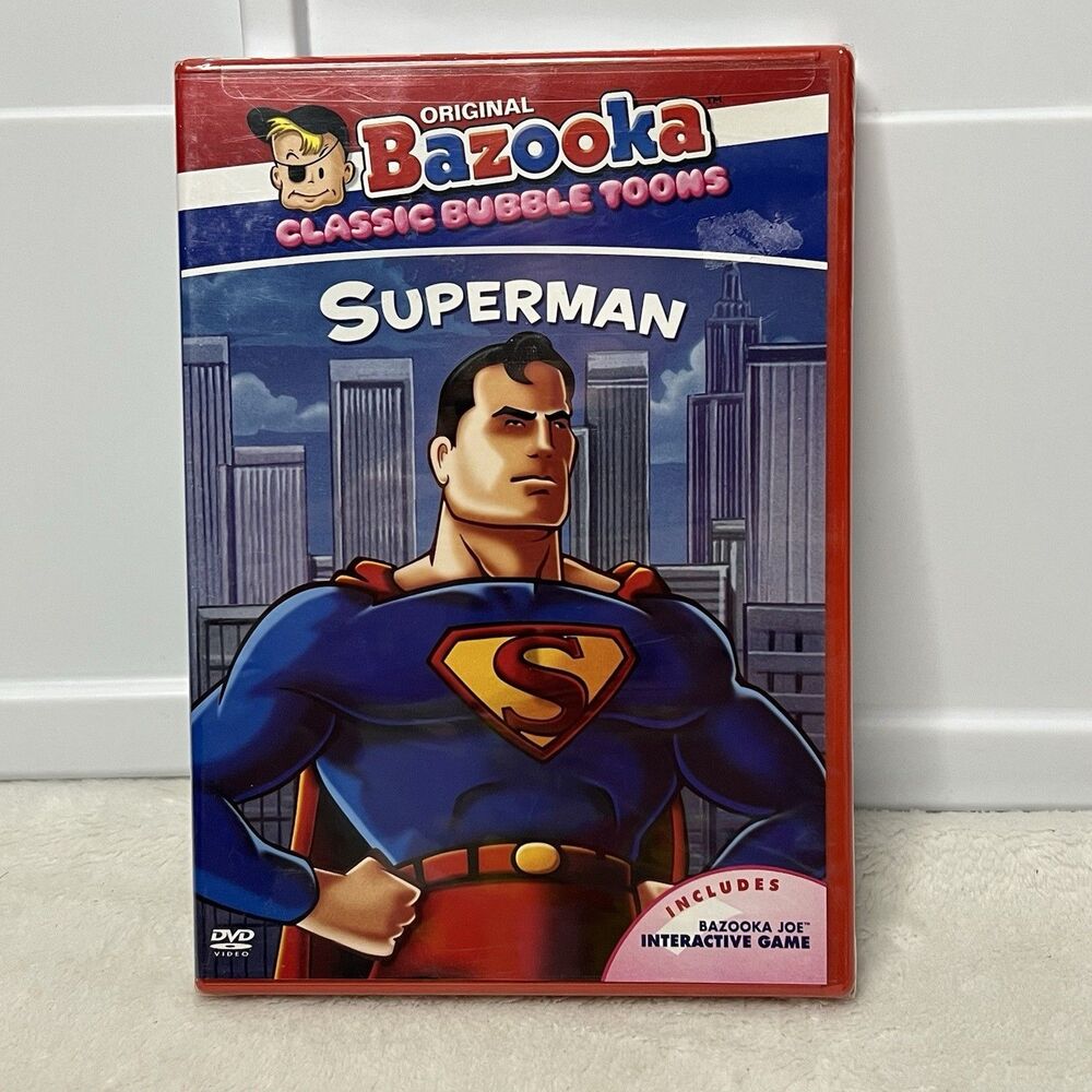 SUPERMAN Bazooka Classic Bubble Toons DVD NEW/SEALED Cartoon New Sealed